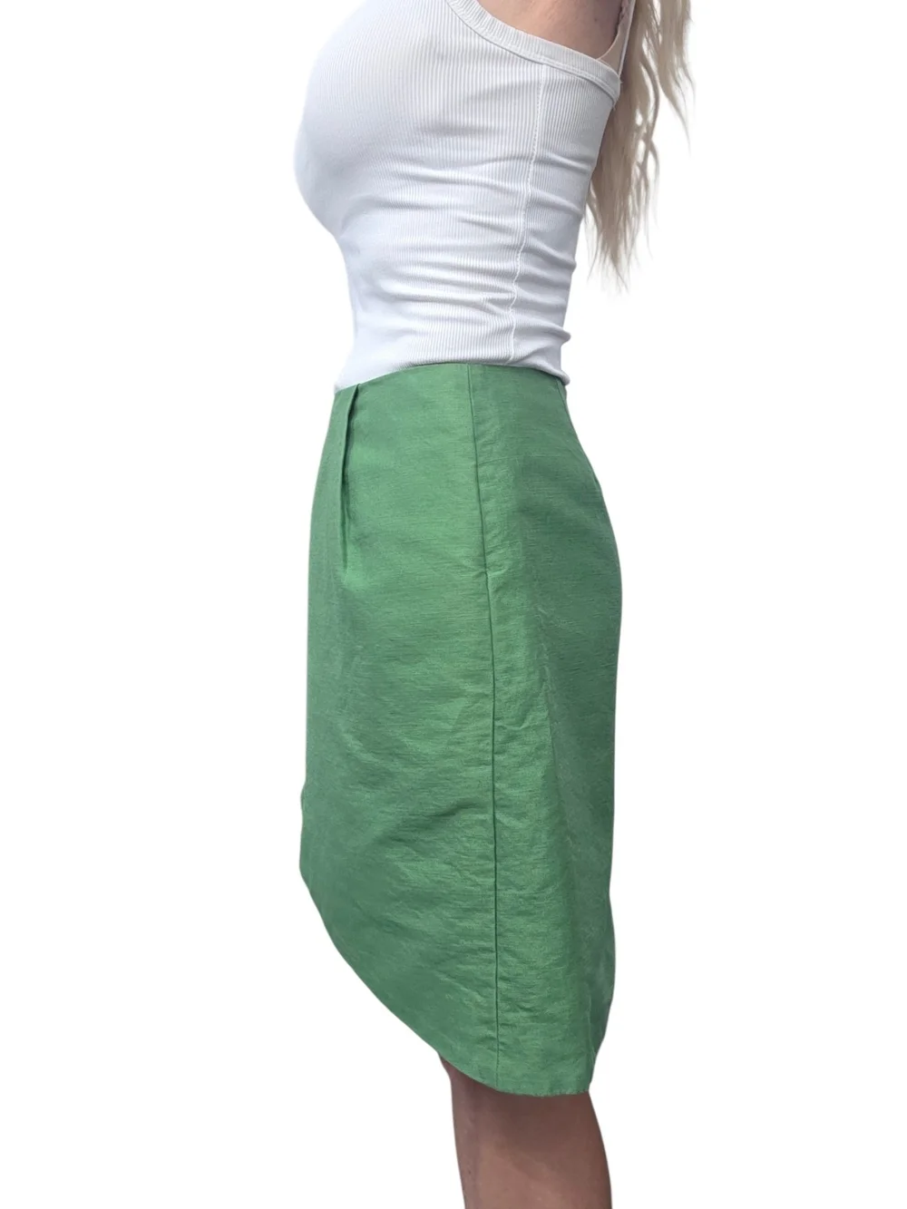 kate spade Green Asymmetric Mini Skirt